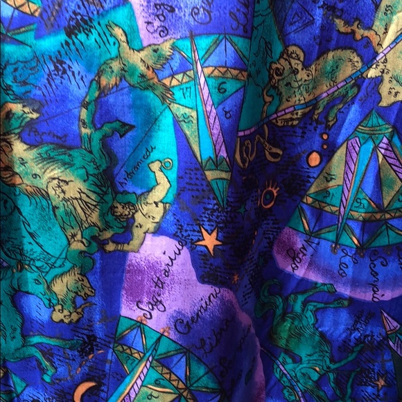 EVR Silk Jacket Bright Blues And Purples L - Picture 8 of 8